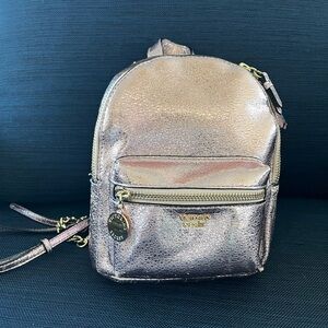 Victoria's Secret Metallic Gold Backpack